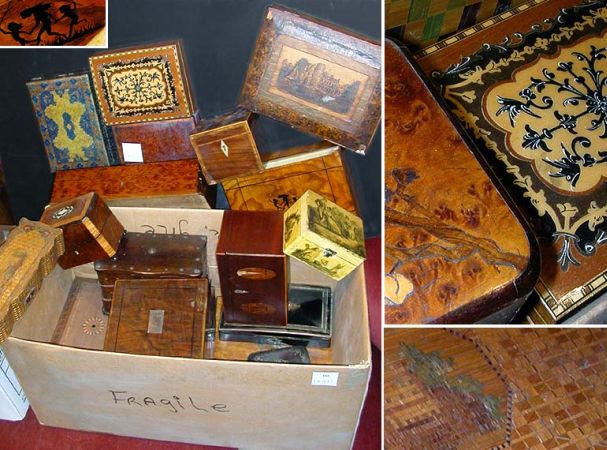 Lot image - Miscellaneous Group of Wood Boxes