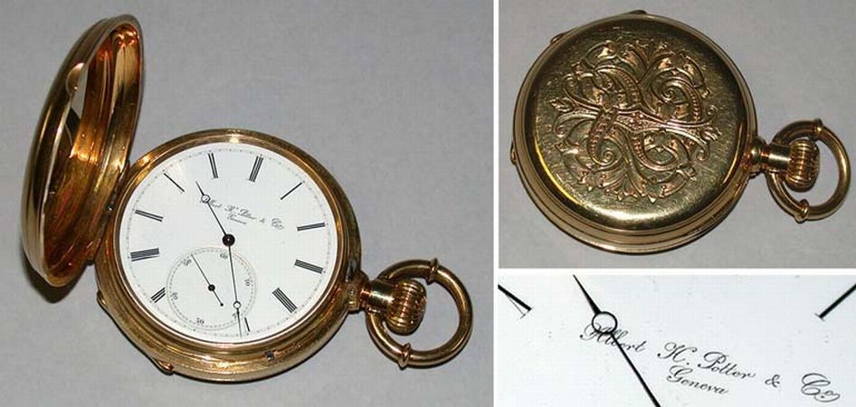 Lot image - Fine and Rare Gold Hunting Case Chronometer Watch