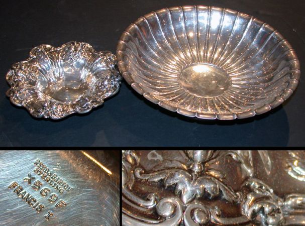 Lot image - Gorham Sterling Silver Center Bowl and Reed & Barton Sterling Silver Small Bowl  Total approximately 43 ounces.