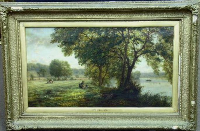 Lot image - Walter Field English, 1837-1901 NEW MOWN HAY
