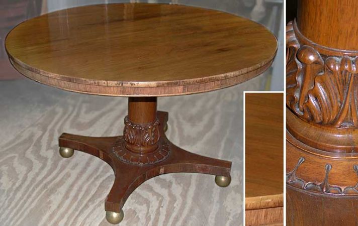 Lot image - Regency Rosewood Center Table