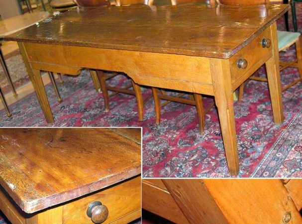 Lot image - French Provincial Walnut Refectory Table