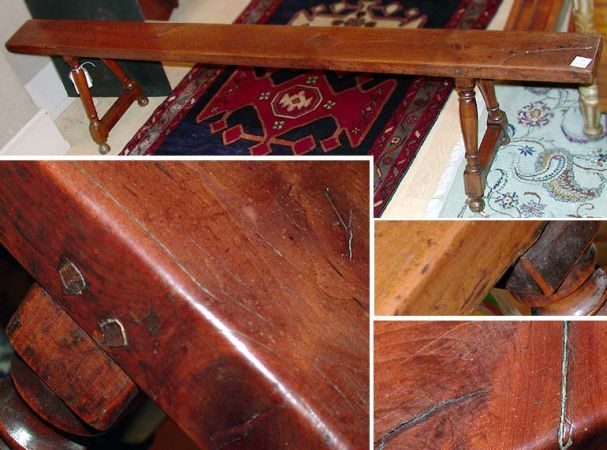 Lot image - Baroque Style Walnut Bench