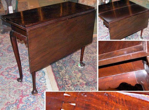 Lot image - Georgian Style Mahogany Drop-Leaf Table