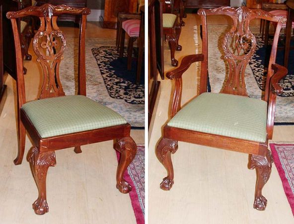 Lot image - Set of Four George III Style Mahogany Side Chairs