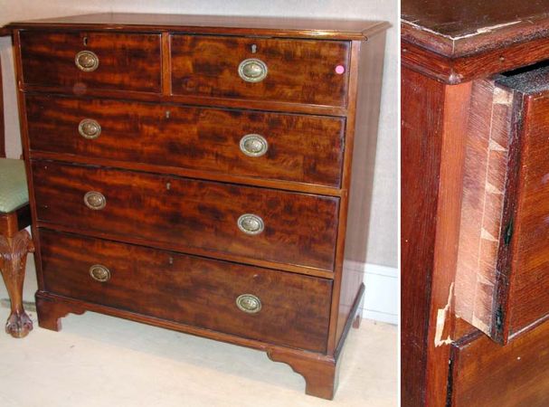Lot image - George III Style Mahogany Chest of Drawers