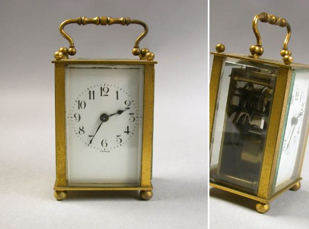 Lot image - French Brass Carriage Clock