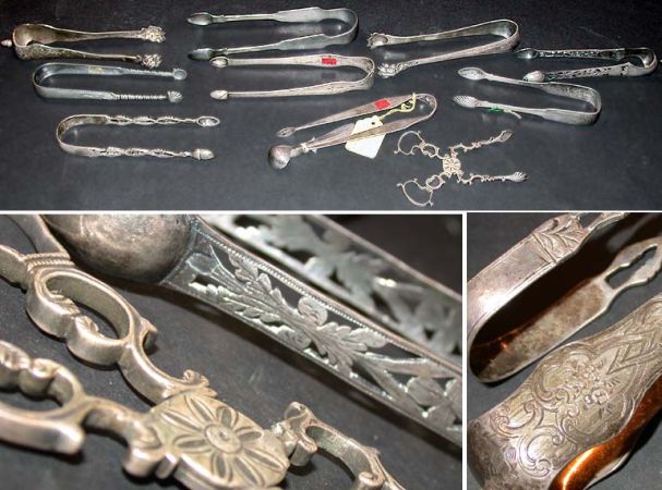 Lot image - Miscellaneous Group of English and Continental Silver Sugar Tongs