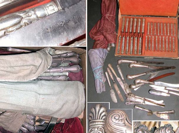 Lot image - Miscellaneous Group of English and Continental Silver Flatware Articles