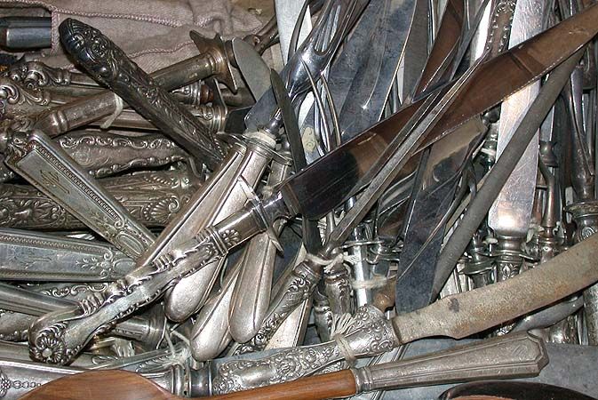 Lot image - Miscellaneous Group of Sterling Silver Flatware Serving Pieces