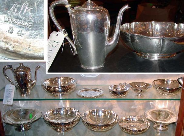 Lot image - Miscellaneous Group of Sterling Silver Articles