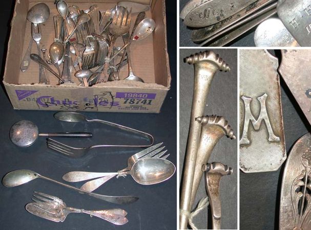 Lot image - Miscellaneous Group of American Sterling Silver Flatware Articles