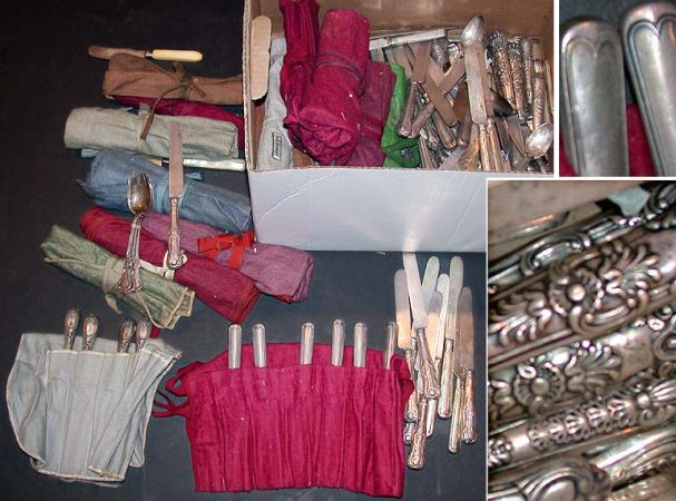 Lot image - Miscellaneous Group of American and Continental Silver Flatware