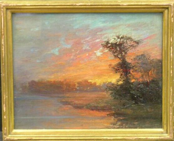 Lot image - Orlando Rouland American, 1871-1945 FIERY SUNSET