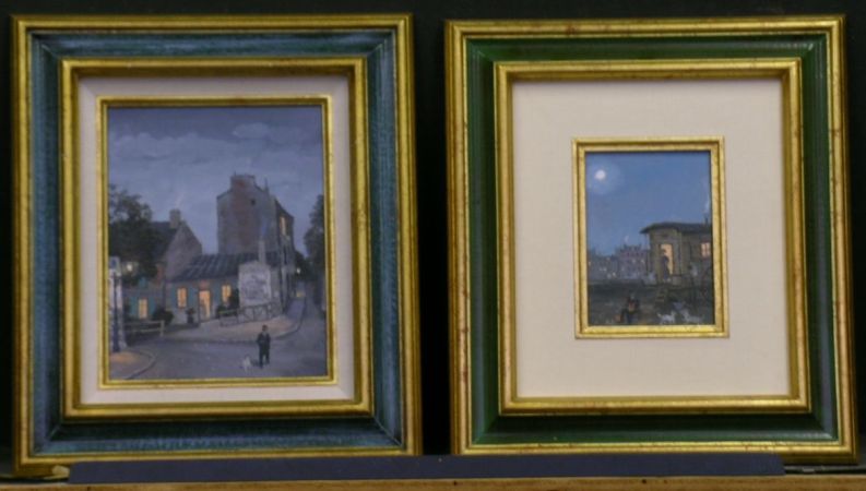 Lot image - Michel Delacroix French, b.1933 CLAIR DE LUNE, RUE DES SAULES, 1998 and BOHEMIENS, 1996: TWO