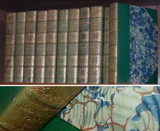 Lot image - [BINDINGS]  LONGFELLOW, HENRY WADSWORTH  Complete Works