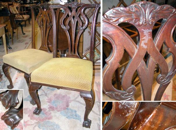 Lot image - Set of Six George III Style Mahogany Dining Chairs