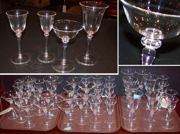 Lot image - Steuben Glass Stemware Service