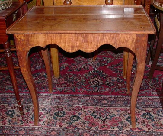 Lot image - Provincial Louis XV Style Walnut Side Table