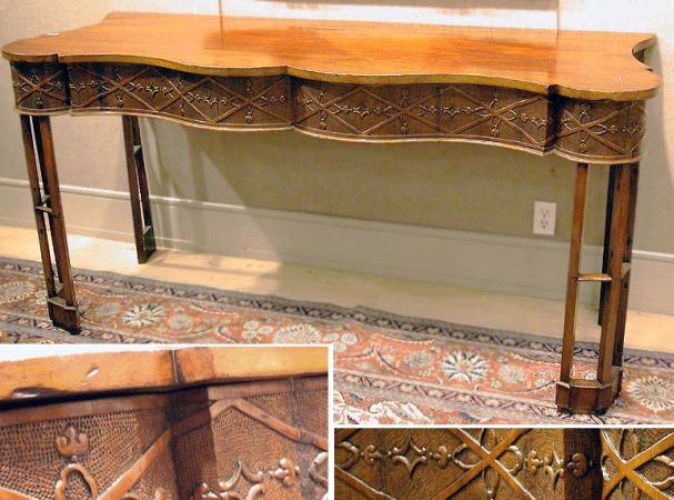 Lot image - George III Style Mahogany Serving Table