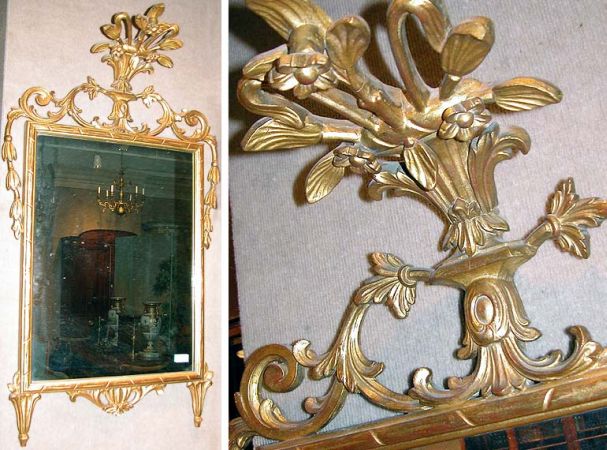 Lot image - Continental Rococo Style Gilt-Wood Mirror