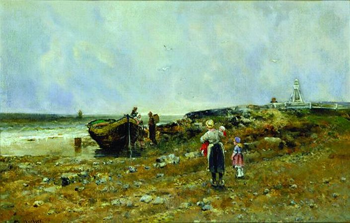 Lot image - Attributed to August Wilhelm Nikolaus Hagborg