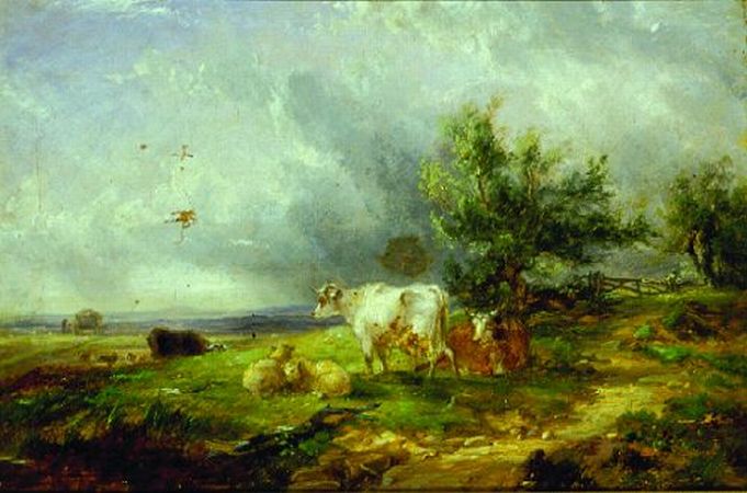 Lot image - Continental School 19th Century AN APPROACHING STORM