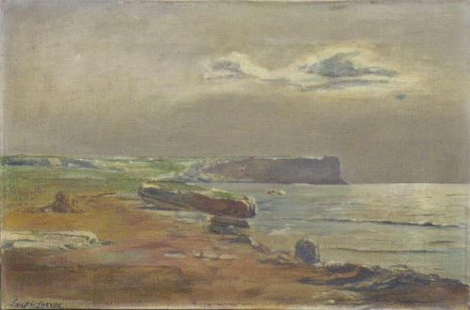 Lot image - Attributed to Ernst Hugo Lorenz-Murowana COASTAL LANDSCAPE