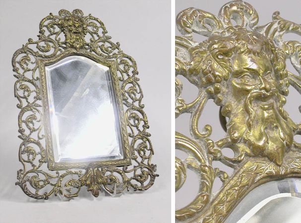 Lot image - Rococo Style Gilt-Bronze Mirror