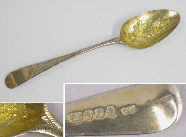 Lot image - George III Sterling Silver Berry Spoon