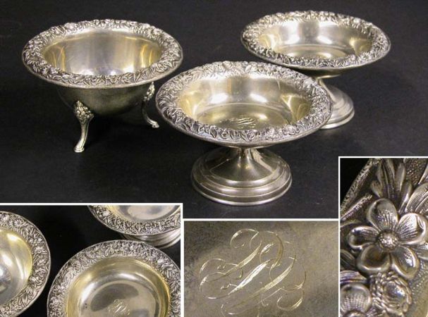Lot image - Three S. Kirk & Sons Sterling Silver Articles