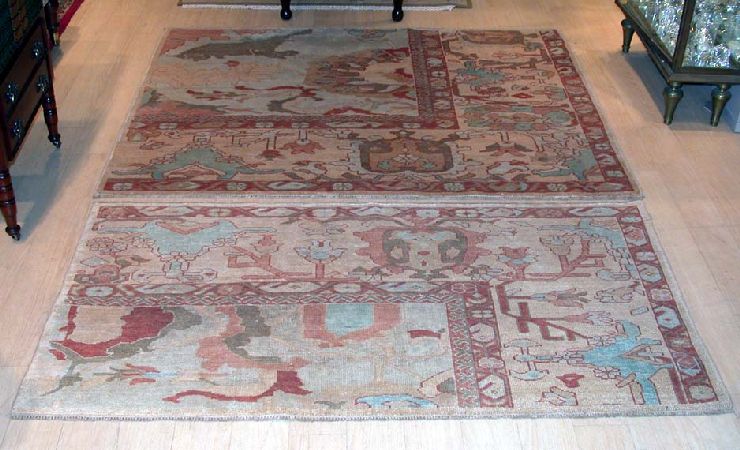 Lot image - Two Mahal Style Samplers