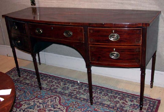 Lot image - Georgian Style Inlaid Mahogany Sideboard