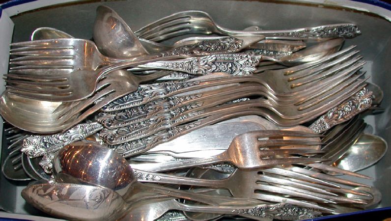 Lot image - Westmoreland Sterling Silver Flatware Service
