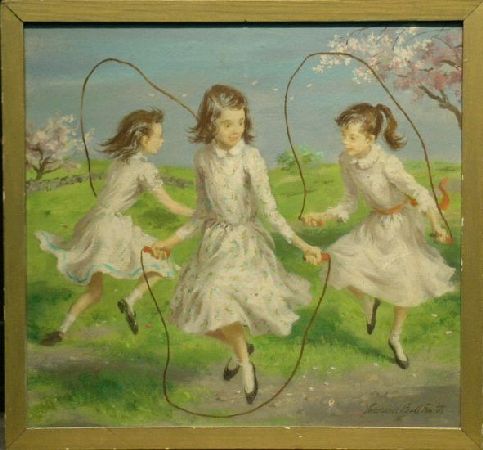 Lot image - Lawrence Beall Smith American, 1909-1989 THREE SKIPPING ROPE