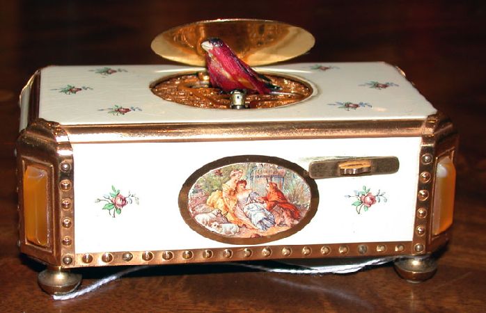 Lot image - German Singing Bird Box