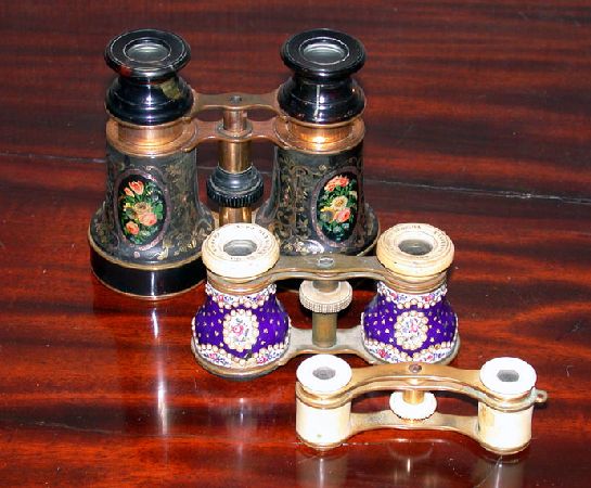 Lot image - Three Pairs of Opera Glasses