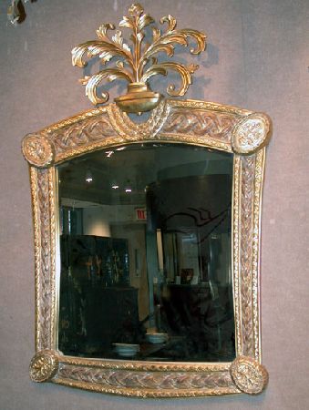 Lot image - Neoclassical Style Gilt-Wood Mirror