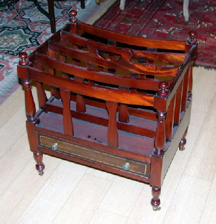 Lot image - Georgian Style Mahogany Canterbury