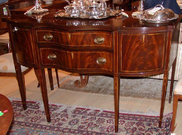 Lot image - Georgian Style Mahogany Sideboard