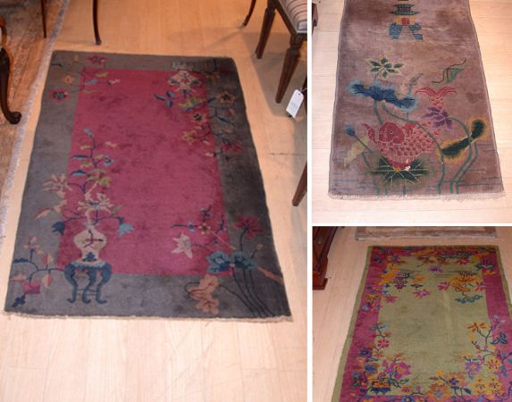 Lot image - Three Nichols Chinese Rugs