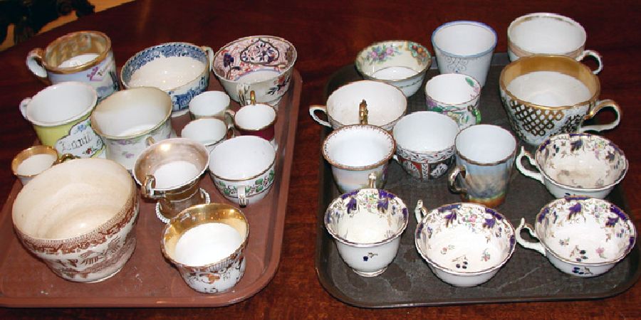 Lot image - Miscellaneous Group of Porcelain Tea and Coffee Cups