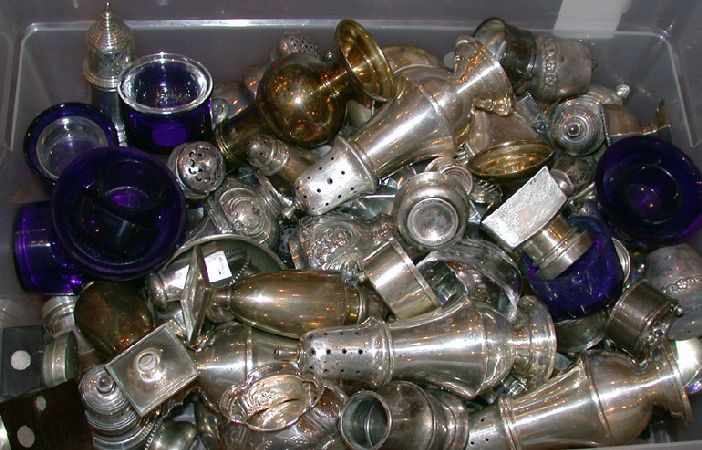 Lot image - Miscellaneous Group of Sterling Silver Shakers