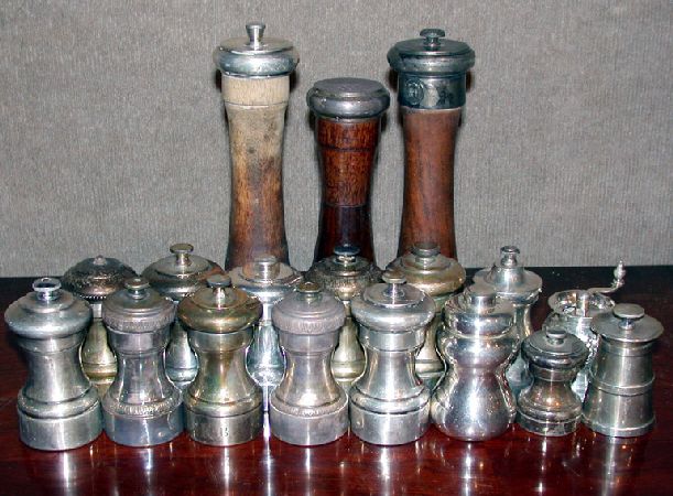 Lot image - Miscellaneous Group of Sterling Silver Pepper Mills