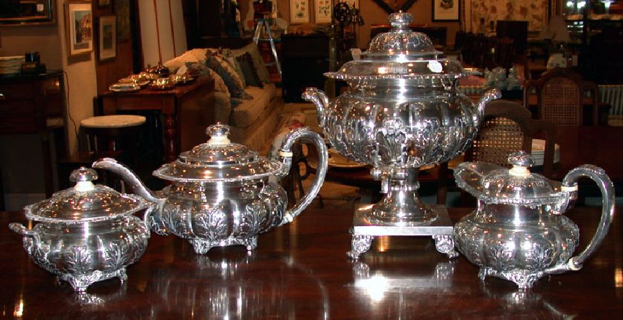 Lot image - Silver Plated Tea Service