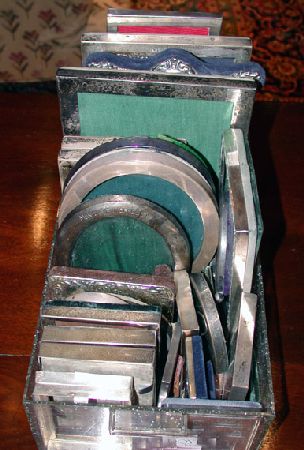 Lot image - Miscellaneous Group of Sterling Silver and Silver Plated Picture Frames