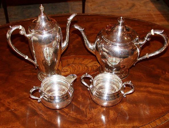 Lot image - Assembled Gorham Sterling Silver Four-Piece Coffee and Tea Service