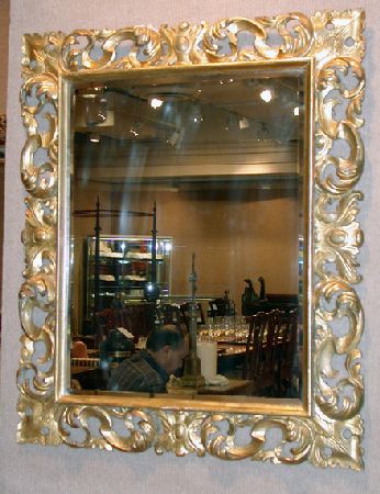 Lot image - Rococo Style Gilt-Wood Mirror