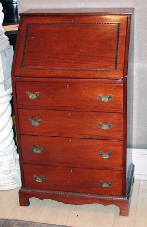 Lot image - Georgian Style Mahogany Slant Front Desk