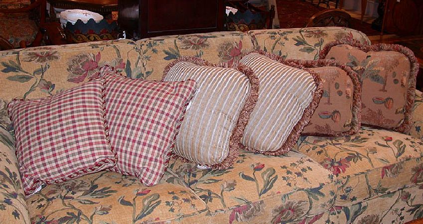 Lot image - Three Pairs of Miscellaneous Throw Pillows